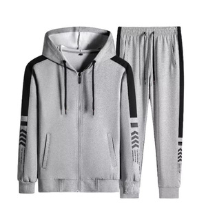 Custom Logo <b>White</b> Plain Jogger Sportswear Sets Unisex Blank Sweat Jogging Sweatsuit Men Track suit - Product Image 4