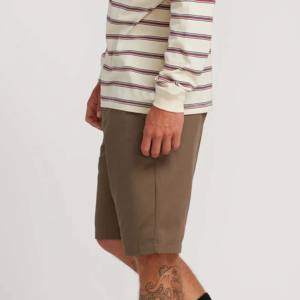 Pantalones cortos chinos OEM personalizados de fabricante al por mayor para hombre-100% algodón ajustado con cordón antiarrugas para días de verano informales - Product Image 3