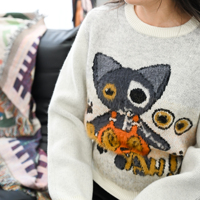 Pull en molleton à col rond personnalisé de bonne qualité, motif personnalisé, pull fait main, design personnalisé pour fille