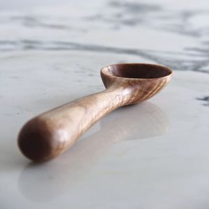 Balanced design wooden coffee scoop improves portion accuracy reducing guesswork for better results today always at home - Product Image 1