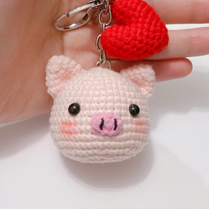 LLavero de animales de ganchillo hecho a mano lindo Amigurumi llavero colgante tejer llavero mochila coche encantos OEM ODM hecho en Vietnam - Product Image 1