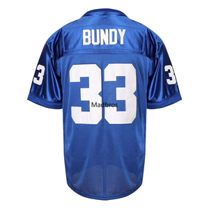 Vente en gros de maillots de football américain en polyester de haute qualité avec logo de sublimation personnalisé Dernières conceptions pour hommes - Product Image 3