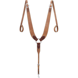Collier de poitrine en cuir Western Weaver Premium en cuir de qualité supérieure, collier de poitrine tirant en cuir Weaver, collier de cheval - Product Image 2