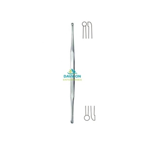 Curette auriculaire manuelle DAVICON DE-021033 certifiée CE, instrument chirurgical en acier inoxydable de haute qualité, procédures de classe I - Product Image 6