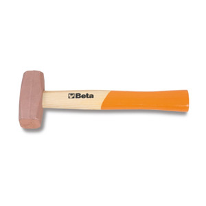 Marteau à tête en cuivre avec manche en bois - Product Image 1