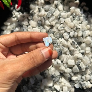 Natural Rainbow Moonstone Chips Polished Crystal Gravel Gemstone for Jewelry Making Resin Crafts <b>Vase</b> Decoration - Product Image 2