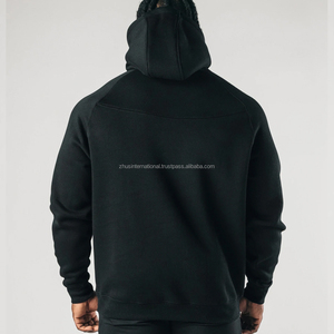 Alta calidad 500Gsm Heavyweight Hoodie Oversized Boxy Cut Cropped Custom Printed Plus Size Hombres Sudadera con capucha y sudadera - Product Image 4