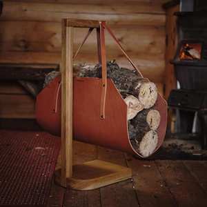 Multifunctional Portable Firewood Storage Leather Log <b>Holder</b> LLR-0042 <b>Fireplace</b> Carrier Practical Leather <b>Wood</b> Carrier for - Product Image 6