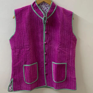 Indien plaine Vintage gilet veste rétro gilet manteau hiver gilet chaud tissu unisexe veste léger achat en vrac - Product Image 1