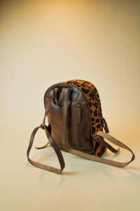 Mochila De piel con estampado de animales para ordenador portátil, morral de piel tallada con estilo occidental, a la moda - Product Image 6