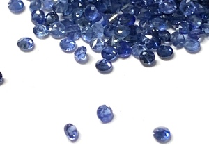 100% zafiro azul natural facetado piedra preciosa suelta diseño caliente indio redondo 2mm a 8mm lote calibrado con certificado IGI - Product Image 5