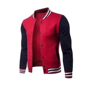 High Quality Customized Design Varsity Men Jackets New Stylish Jacket In Solid Color Comfortable Outerwear Varsity Jacket - Product Image 4