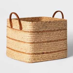 Hyacinth <b>Water</b> Woven Baskets for Home Decor Laundry <b>Storage</b> <b>Containers</b> and Bagging Handicraft Design - Product Image 3