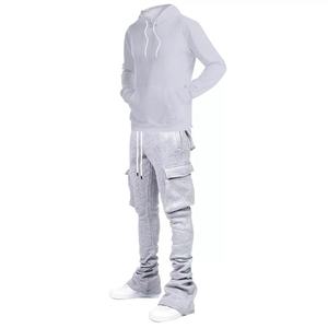 Chándales Unisex Extra Grandes de Algodón 100% con Logotipo Personalizado Bordado en 3D para Invierno, Estilo Urbano - Product Image 1