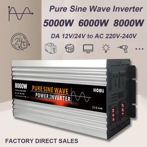 Inversor de Corriente HOULI de 8000W, Generador de Onda Sinusoidal Pura, Convertidor de 12V/24V a 220V para el Hogar - Product Image 3