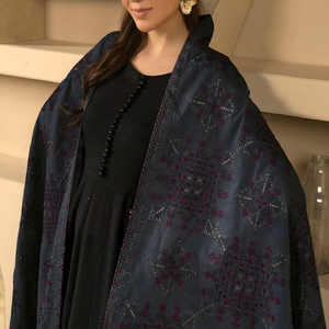 Customized OEM Islamic Clothing Latest Fashionable 2025 Soft Winter Warm <b>Ladies</b> Winter <b>Shawl</b> Outdoor Wear Women Wool <b>Shawls</b> - Product Image 1