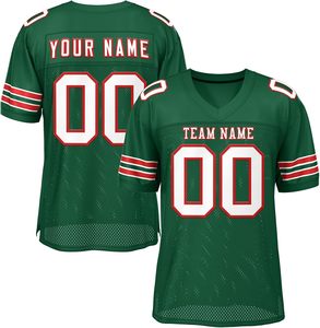 Maillots de football américain en tissu à mailles sublimé, logo d'équipe personnalisé OEM, numéros de nom, uniforme sportif à séchage rapide en polyester - Product Image 6