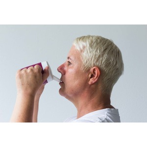 ORNAMIN Spouted lid with large opening - Controlled Flow Drinking Aid Adaptive Cup Attachment - Product Image 4