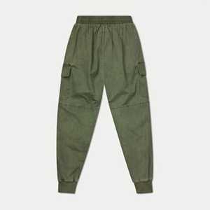 Pantalon décontracté pour homme 100% coton, coupe droite, taille élastique, coupe ample, motif rayé, pour le fitness en plein air, style streetwear - Product Image 2