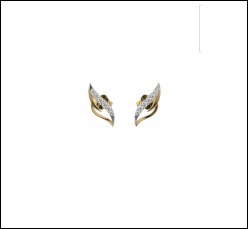 ต่างหูแบบติดหูทรงขนนก ดีไซน์หรูหรา ทำจากทองคำแท้ 14k น้ำหนักเบา ประดับเพชร CVD ที่เพาะเลี้ยงในห้องปฏิบัติการ น้ำหนักประมาณ 0.08 กะรัต ระดับความสะอาด D VVS น้ำหนักประมาณ 0.9 กรัม ผลิตตามสั่งสำหรับผู้หญิง - Product Image 6