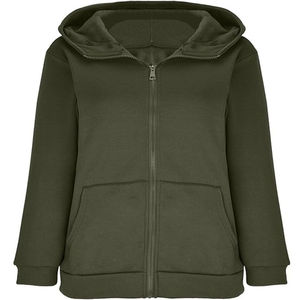 Sweat à capuche personnalisé pour femme, doublé polaire, imperméable, séchage rapide, respirant, coupe classique, service OEM, logo frontal - Product Image 6
