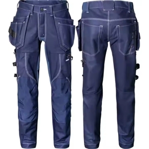 Men's Cargo Pants Customizable Straight Pattern Polyester/Cotton <b>Blend</b> Breathable Work Pants with Multi Pockets - Product Image 1