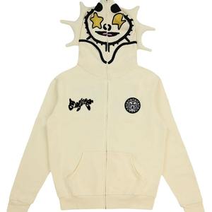 เสื้อฮู้ดมีซิปสำหรับผู้ชายตัวใหญ่ทำจากผ้าฝ้ายเฮฟวี่เวทออกแบบได้เอง - Product Image 1