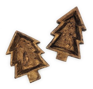 Cuencos de madera de Acacia para masa, cuencos de árbol de Navidad, granja rústica, regalo único, ganado, decoración occidental - Product Image 1
