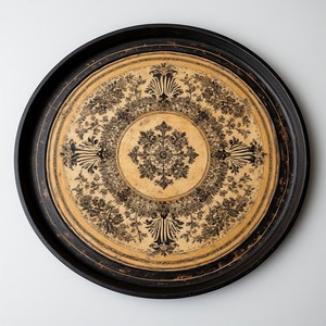 แผ่นเหล็กชาร์จสีเขียวมะกอกที่ออกแบบสไตล์อาร์ตเดคโคแบบหมุนสีเขียวเหมือนดินสำหรับงานเลี้ยงสังสรรค์ในธีมธรรมชาติการตกแต่งที่เรียบง่าย - Product Image 1