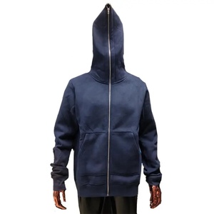 Venta al por mayor unisex poliéster algodón polar pulóver sudaderas con capucha fabricante logotipo personalizado negro liso en blanco hombres Sudadera con capucha - Product Image 1