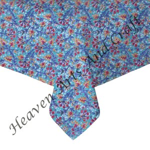 Bông Bagru Tay Khối In Vuông <span class=keywords><strong>60</strong></span> <span class=keywords><strong>Inch</strong></span> Bảng Linen Ăn Giáng Sinh Vuông <span class=keywords><strong>60</strong></span> <span class=keywords><strong>Inch</strong></span> Khăn Trải Bàn Hoa Thiết Kế Bảng - Product Image 2