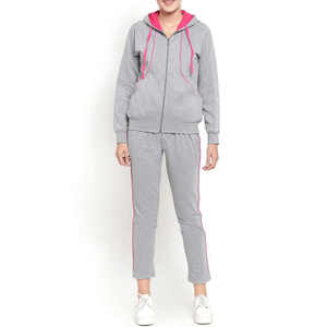 Conjunto de 2 Piezas, Chándal Informal de Forro Polar Ecológico para Mujer, Marca Personalizada, Poliéster/Algodón, Venta al Por Mayor en Pakistán - Product Image 1