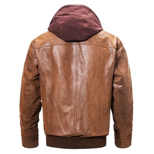 แจ็คเก็ตหนังดีไซน์ล่าสุดสำหรับผู้ชาย แจ็คเก็ตหนังแท้ 100% สำหรับฤดูหนาว แจ็คเก็ตคุณภาพสูงสั่งทำพิเศษ - Product Image 3