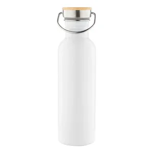 Borraccia Personalizzata Promozionale in Acciaio e Bambù - Product Image 4