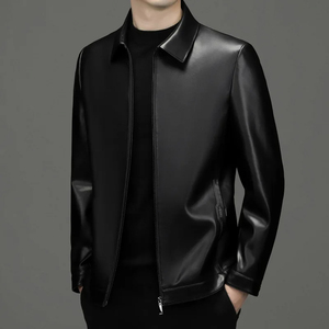 Chaqueta de cuero para hombre o primavera otoño estilo motocicleta cuero Natural Slim Fit Biker Coat chaquetas de cuero personalizadas - Product Image 4