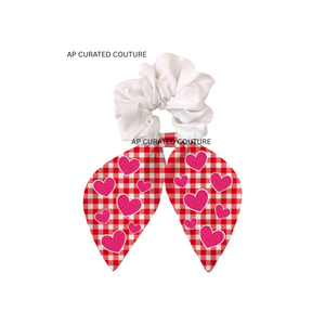 Lazo de Tela de Algodón para el Día de San Valentín, Pañuelo para el Cabello con Lentejuelas y Cuentas Hechas a Mano para Mujeres y Niñas - Product Image 5