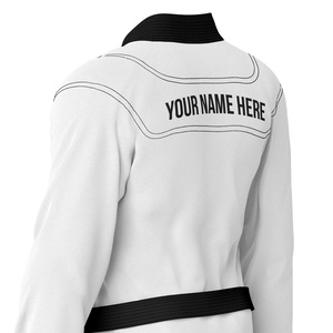 ชุดยูโด/บราซิลเลียนยิวยิตสู (BJJ Gi) สีขาวดำ แบบสั่งทำพิเศษ ปี 2026 สำหรับผู้ใหญ่ ชุดกิโมโน - Product Image 6