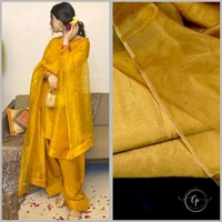 Tendances par Cp Present FARSHI SHALWAR STYLE PURE RUSSIAN SILK SUIT 3 pièces Salwar Kameez Dupatta Robe indienne pakistanaise
