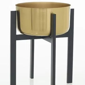 Jardinera de diseño Simple respetuosa con el medio ambiente con soporte decoración de balcón calidad estándar Metal nueva maceta de moda fiestas decorativas - Product Image 1