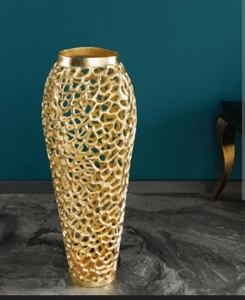 Maceta de Aluminio Resistente con Acabado Tallado a Mano que Combina Simplicidad, Resistencia y Elegancia para Decoración de Jardines Interiores y Exteriores - Product Image 3