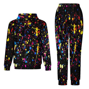 Alta calidad al por mayor simple sublimación apilado chándal conjunto chándales hombres sudor Jogging trajes 2 piezas conjuntos logotipo personalizado - Product Image 2