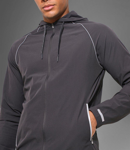 Survêtement à capuche en strass décontracté personnalisé de haute qualité pour hommes survêtements de jogging pour hommes en détresse - Product Image 2