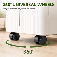 Déshumidificateur Commercial et Domestique à Compresseur 80 Pintes/Jour, Écologique, Réfrigérant R32, 115V, Contrôle par Application WiFi, Couverture 1500 Pieds Carrés