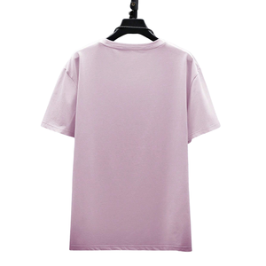 เสื้อยืดแขนสั้นสีม่วงอ่อนสำหรับผู้ชาย คอกลม ลำลอง ทรงโอเวอร์ไซส์ นุ่มสบาย ใส่ได้ทุกวันในฤดูร้อน เสื้อพื้นฐานเรียบง่าย - Product Image 2