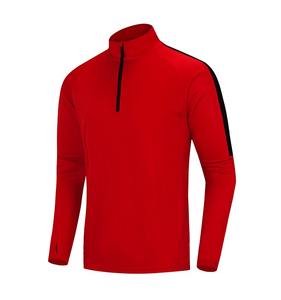 Jersey de lana con media cremallera para hombre de alta calidad, interior cálido, mezcla de algodón, ropa gruesa de invierno, OEM, ODM, logotipo bordado, fábrica al por mayor - Product Image 5