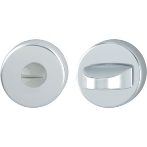 Paire de rosettes pour serrure 42KVS en aluminium F1 couleur naturelle, épaisseur de la rosette 9 mm, rondes, HOPPE SK/OL, décoration intérieure - Product Image 1