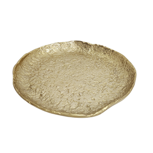 Bandejas de servicio decorativas al por mayor para cocina y restaurante Bandeja de servicio de diseñador único clásico de aluminio moderno - Product Image 2