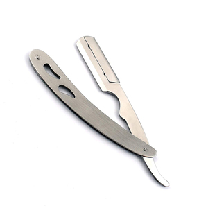 Rasoir de barbier à usage droit de sécurité en acier inoxydable professionnel rasoir de rasage pour le visage rasoir de barbier professionnel en acier inoxydable - Product Image 6