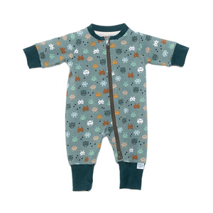 High Quality Bamboo Knitted Jumpsuit for Newborn <b>Toddler</b> Long Sleeve Sleeper Romper 2-Piece <b>Pajamas</b> Set for Autumn Perfect - Product Image 6