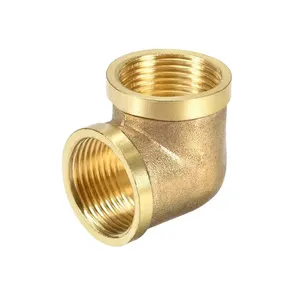 Brass Elbow Fitting 90 Degree BSPP NPT 3/4'' Female Thread Elbow Fitting